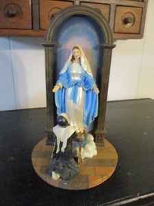 Our Lady of the Miraculous Medal statue, The Danbury Mint fine porcelain painted - Picture 1 of 14