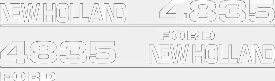 Juego de calcomanías para tractor 4835 New Holland Foto 1 de 1