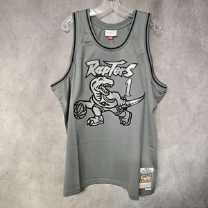 NWT Mitchell & Ness Raptors Tracy Mcgrady 1 Metal Works Graphite Jersey 2XL $150 - Picture 1 of 8