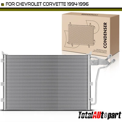 A/C Condenser w/o Receiver Drier with Bracket for Chevrolet Corvette 94-96 5.7L - Image 1 of 4