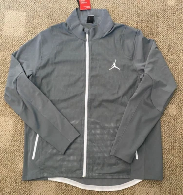 Chaqueta de calentamiento Jordan Jumpman cremallera completa Dri-FIT 619332-001 gris para hombre 2XL Foto 1 de 4