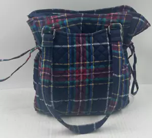 Vera Bradley Glenna Women's Handbag Multicolor Quilted Tartan Plaid Satchel Bag - Picture 1 of 13