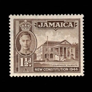 Jamaica, Scott 129, Courthouse, 1945, MH - Picture 1 of 2