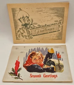 Pair Vtg 1954/1956 Charles F. Brenn Advertising Calanders Mechanicville NY - Picture 1 of 15