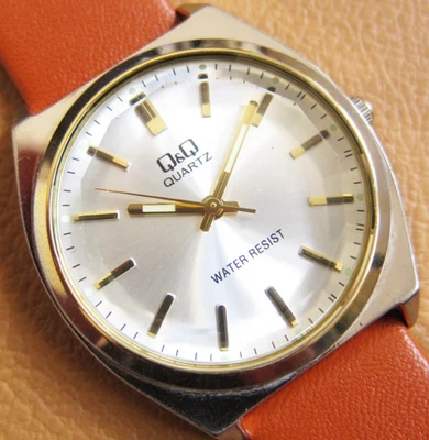 Q&Q (Citizen) Men’s Quartz Watch w/ Silver Dial & Faceted Crystal - Image 1 of 4