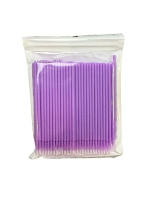 100 PCS Disposable Micro Brush Swab Applicators Eyelash Extension Nail Art Wands - Image 1 of 4