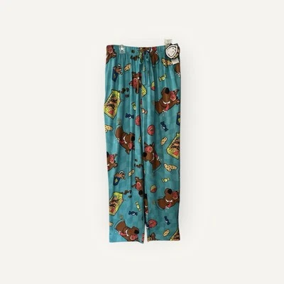 Scooby Doo Sleep Pajama Pants Mens Medium PJ Bottoms Scooby Snacks Donuts - Image 1 of 2