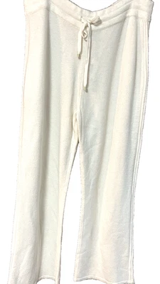 Pantalones de punto Anne Klein para mujer talla XL blanco marfil pierna ancha con cordón Foto 1 de 4