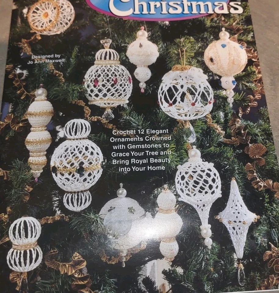 Needlecraft Shop Imperial Christmas 12 Exquisite Ornaments Crochet Pattern Book  - Image 1 of 4
