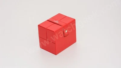 OMEGA Constellation Red Leather Watch Box Case with Sleeve and Cushion Insert - Image 1 of 4
