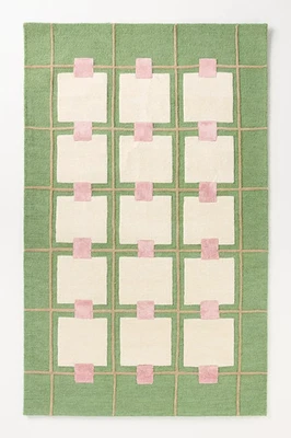 Handmade Abstract Wool Rug | Hand-Tufted Carpet for Home Living Room 5x8 8x10 - Image 1 of 4