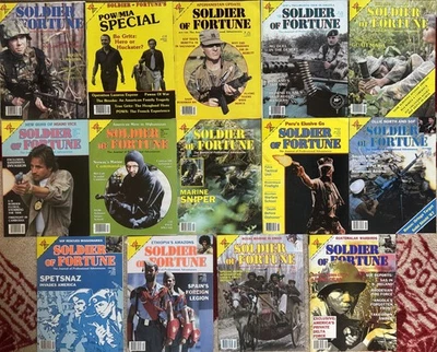 SOLDIER OF FORTUNE MAGAZINE LOT OF (14) - 1982-1989  ***FREE SHIPPING*** - Image 1 of 4