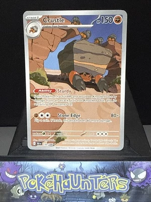 Pokemon Card Crustle 130/086 Black Bolt Illustration Rare Near Mint - Image 1 of 2