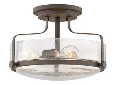 Hinkley Lighting 3641-CS Harper 3 Light 15"W Semi-Flush Ceiling - Bronze - Image 1 of 4
