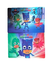 Children's Kids Placemat P J Masks 3D Wipe Clean Placemats x 2 - Picture 1 of 2