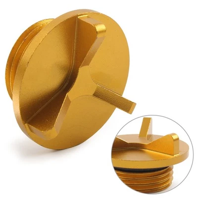 Engine Oil Filler Cap Tank Cover Fit BMW S1000RR S1000R S1000XR Aluminum Gold - Image 1 of 4
