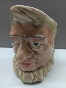 Sarreguemines France Majolica  Paul Kruger  Character Jug c.1902  7" - Picture 1 of 7