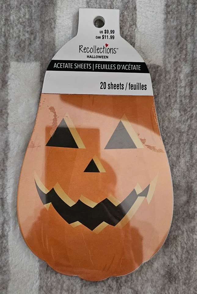 Bundle of 5 Recollections Creepy Pumpkin Acetate 20 Sheet Paper Pads - Image 1 of 1