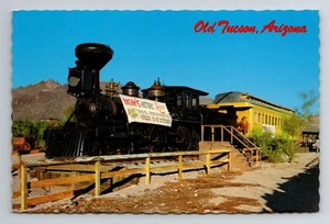 Postal de 6x4" Old Tucson Arizona - - Reno histórico de MGM, películas ferroviarias - Imagen 1 de 2
