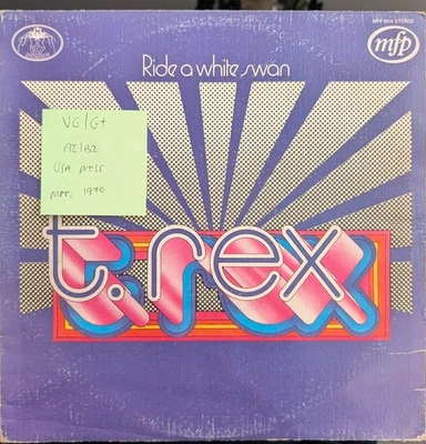 T. Rex Ride A White Swan Vinyl Record VG/G+ MFP 5274 1970 - Image 1 of 2