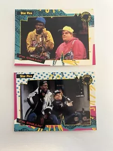 Chris Rock & Chris Farley Star Pics SNL -I’m Chillin’ - Lote de 2 tarjetas 1992 - Imagen 1 de 5