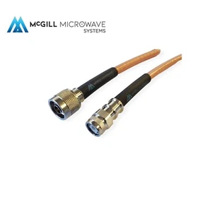 N Male to TNC male Cable Assembly Coax RG393 Silver plated High Power Shielded - Picture 1 of 4