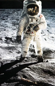 Astronaut Walking on the Moon Poster, Moon Walk - Picture 1 of 2