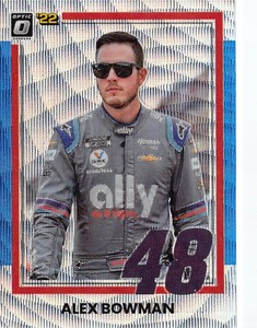  2022 Donruss Optic Carolina Blue Wave #98 Alex Bowman RETRO	p2s-30671.