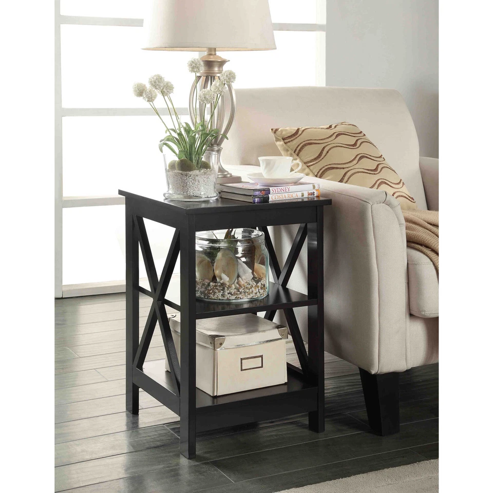 Convenience Concepts Oxford End Table Black 2day Ship - Image 1 of 4