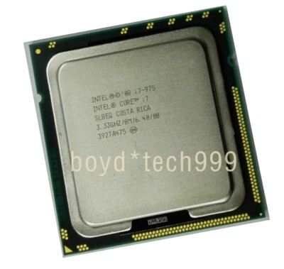 Intel Core i7-975 CPU Quad-Core 3.33 GHz SLBEQ LGA1366 8 threads Processor - Image 1 of 4