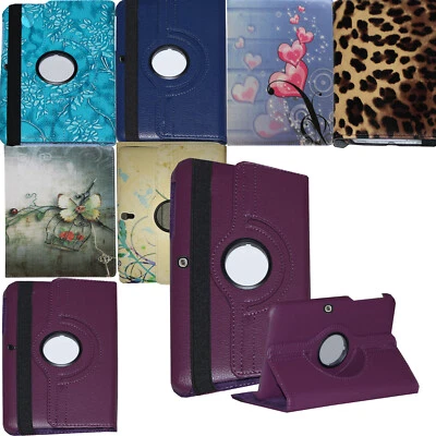 Case for 2014 Galaxy Tab 4 10.1 SM-T530 T535 T537 Rotating Leather Cover Stand - Image 1 of 3