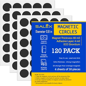 Small Magnets for Crafts with Adhesive Backing 0.8 Inch - Pack of 120 Flat Self - Picture 1 of 9