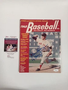 Jim Lonborg Signed Autographed Magazine Street & Smith 1968 Red Sox JSA -1 # - Picture 1 of 4