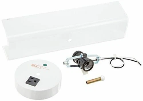 Tocador Nuvo 77-990 - 14" con cristal de canal "U" blanco y salida de conveniencia Foto 1 de 1