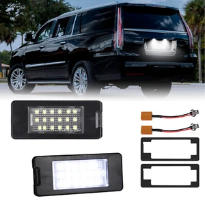 2x LED License Plate Light Tag Lamp For 2015-2020 Chevy Tahoe Suburban GMC Yukon - Imagen 1 de 7