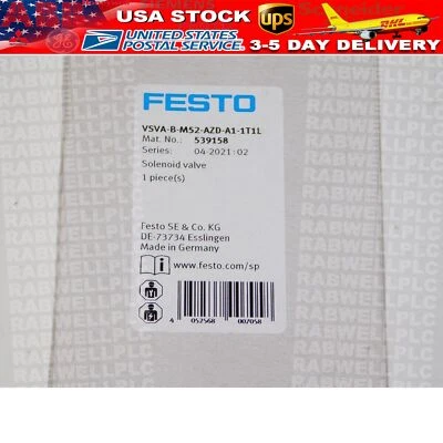 New FESTO VSVA-B-M52-AZD-A1-1T1L 539158 Solenoid Valve Module 145PSI 24VDC Unit - Image 1 of 4