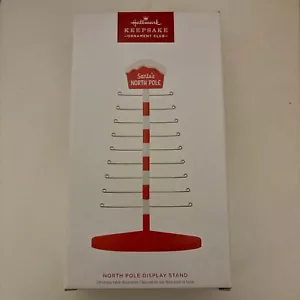 Mini Ornament North Pole Display Stand w/Tree Skirt Hallmark 2024 Member Ex. SFH - Picture 1 of 6