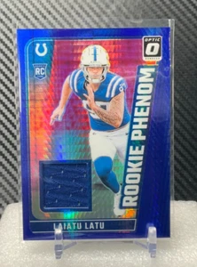 2024 Panini Donruss Optic - Rookie Phenoms Laiatu Latu #RPB-LLU Blue Hyper Prizm - Picture 1 of 2