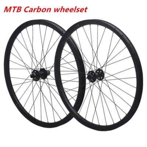 29er 27.5er MTB Carbon Wheelset 35mm Width 28.5mm Depth Clincher Tubeless - Picture 1 of 28
