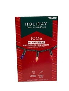 100-count Multi-Color Incandescent Mini Christmas Lights Indoor/Outdoor connecte - Picture 1 of 2
