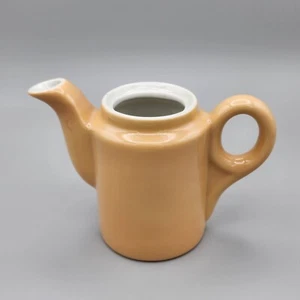 Vintage 1962 Sterling Vitrified China 1 Cup Teapot, Melon Color, No Lid - Picture 1 of 6