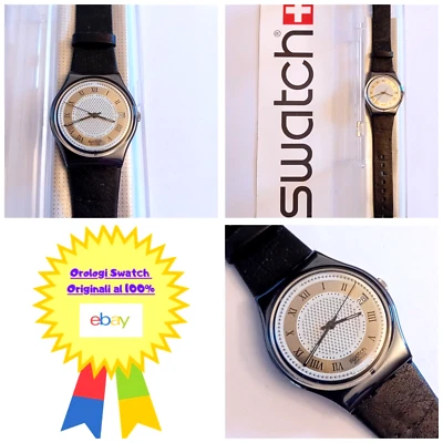 Swatch Gent Nuovo Original NOS Beau GX408 1991 Vintage Orologio da polso Anni 90 - Immagine 1 di 4
