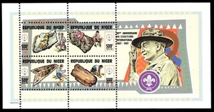 NIGER 974 - Pfadfinderwerk 90 Jahre Jubiläum "Block" (pb55040) - Bild 1 von 1