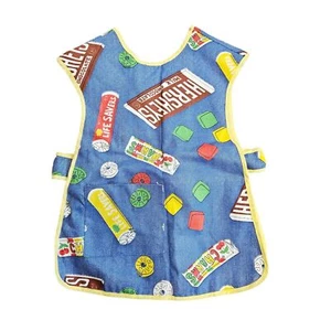 Vtg 90s Toddler Smock Size 3-4 Hersheys Chocolate Candy Arts & Crafts USA Made - Picture 1 of 11
