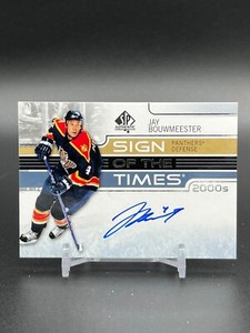 2020-21 SP Authentic Jay Bouwmeester Sign of the Times 2000's ST00-JB 🔥AUTO🔥