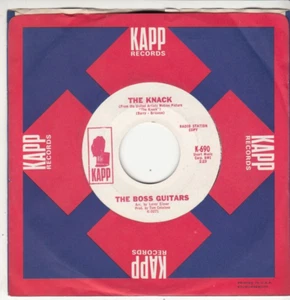 THE BOSS GUITARS - THE KNACK - PROMO KAPP RECORDS 45 - GREAT SHAPE - Picture 1 of 2