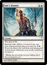 Coldsnap Sun's Bounty x4 Magic The Gathering NM