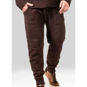 Natori Sweatpants Men Large Akio Fleece Sherpa Chenille Jogger Pants Lounge Cozy - Picture 1 of 9