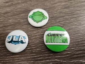 "Set di pulsanti Lanterna Verde anni '90 JLA (3) 1 1/4"" - Foto 1 di 2