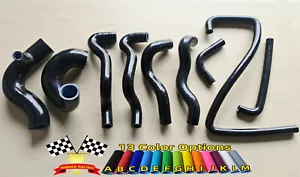 SILICONE HOSES for LANCIA DELTA HF INTEGRALE EVO 2.0 8V TURBO 1987-1994 BLACK - Picture 1 of 4